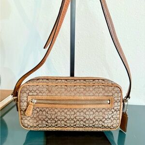 Coach Tan Signature Crossbody Bag